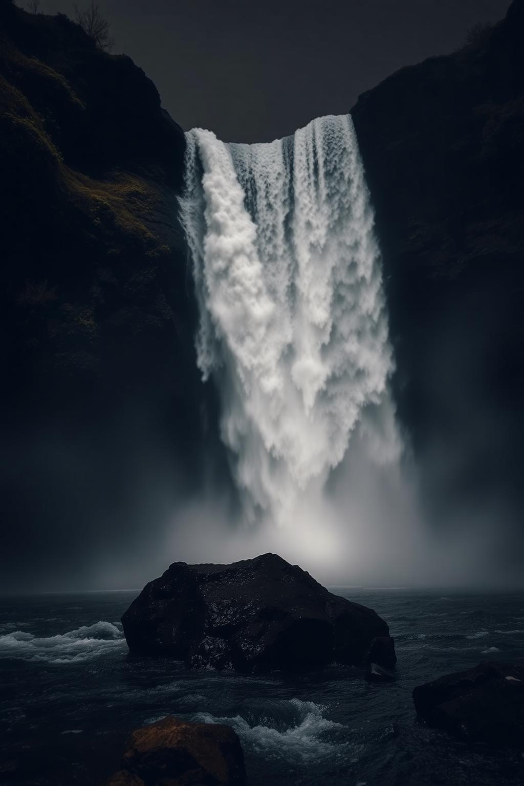 Brown noise — Deep, low roar like a far waterfall